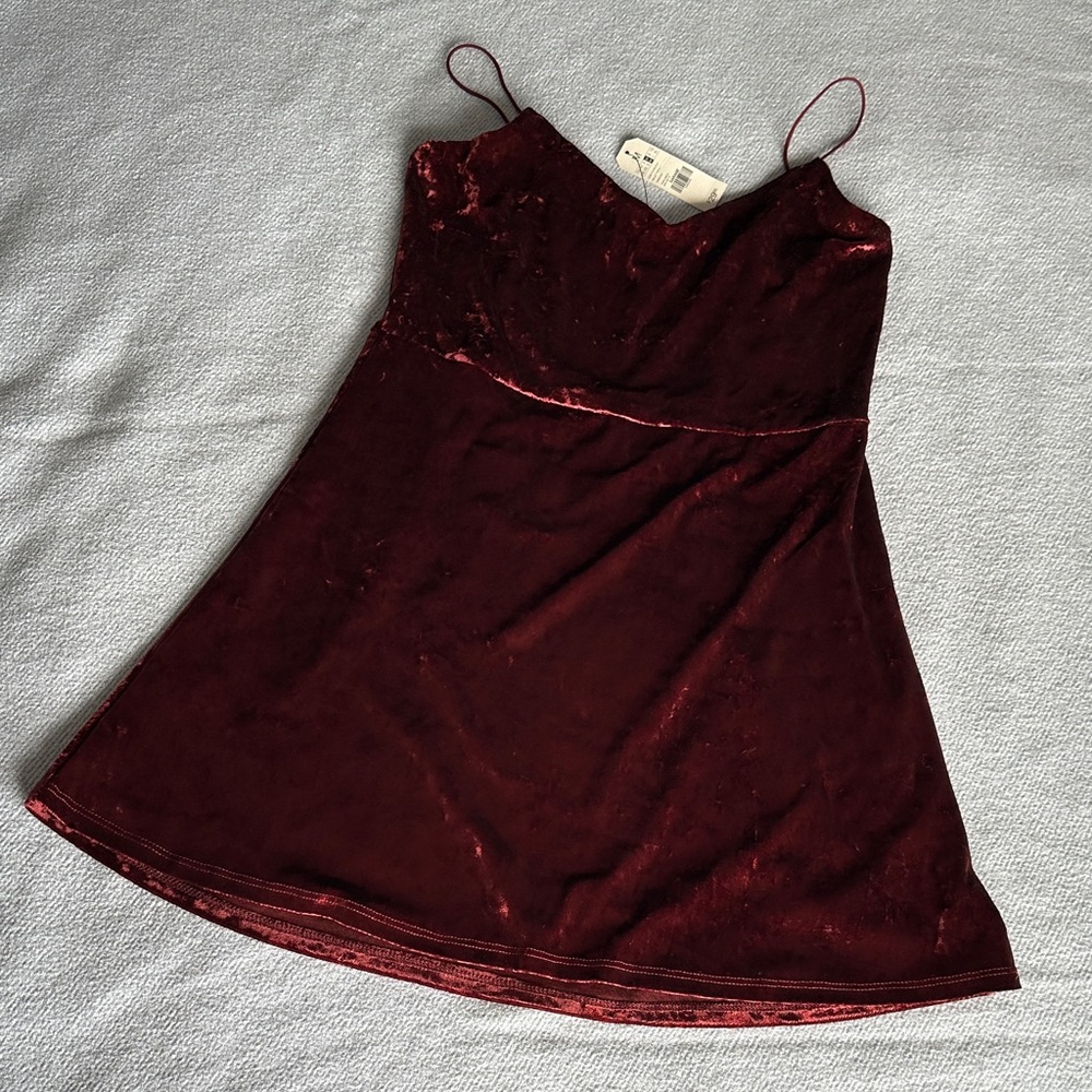 Garage Dress in Rich Burgundy